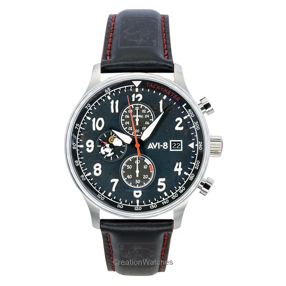 AVI-8 Hawker Hurricane Classic Chronograph Limited Edition Ace Black Dial Quartz AV-4132-01 Men's Watch