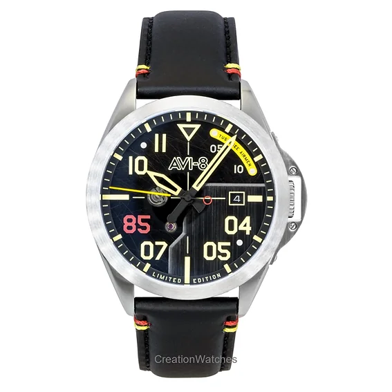 AVI-8 P-51 Mustang Patriot Automatic Tuskegee Airmen 85th Anniversary Limited Edition Black Dial AV-4148-01 Men's Watch