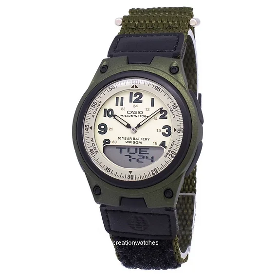 Casio Analog Digital Telememo Illuminator AW-80V-3BVDF AW80V-3BVDF Men's Watch
