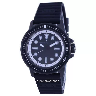 Relógio masculino Armani Exchange Leonardo com pulseira de silicone quartzo AX1852