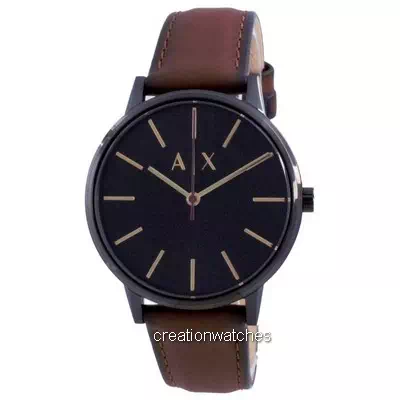 Armani Exchange Cayde Black dial ควอตซ์ AX2706 Men's Watch