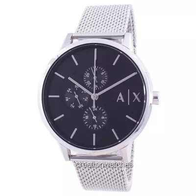 Relógio masculino Armani Exchange Cayde Black Dial AX2714 Quartz