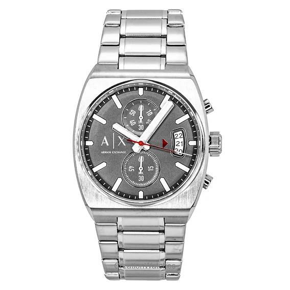 Armani Exchange Oliver Chronograph Stainless Steel Grey Dial Quartz AX2820 Men's Watch