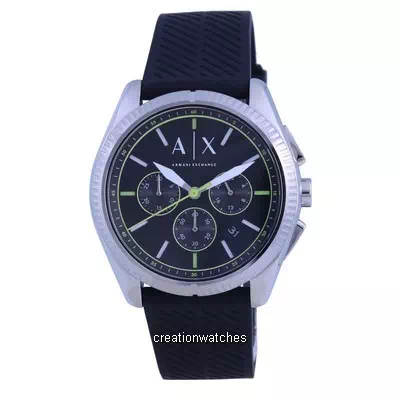 Relógio masculino Armani Exchange Giacomo cronógrafo mostrador preto quartzo AX2853