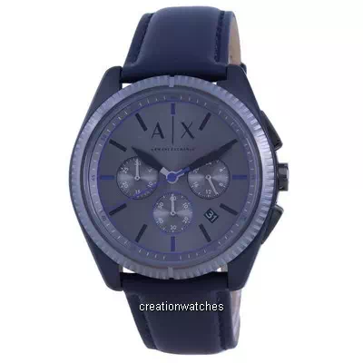 Relógio masculino Armani Exchange Giacomo cronógrafo mostrador cinza quartzo AX2855
