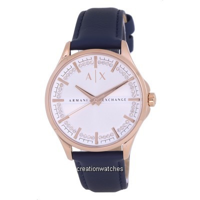 Armani Exchange Leather White dial ควอตซ์ AX5260 Women's Watch