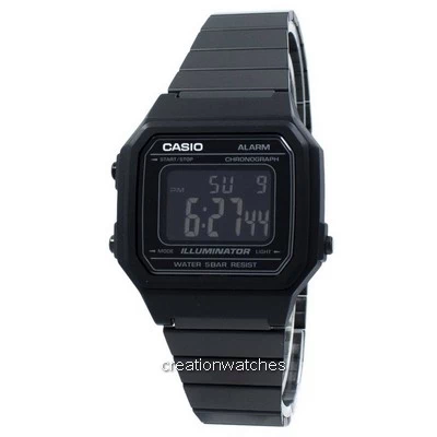 Casio Illuminator Chronograph Alarm Digital B650WB-1B Quarz Unisex Uhr