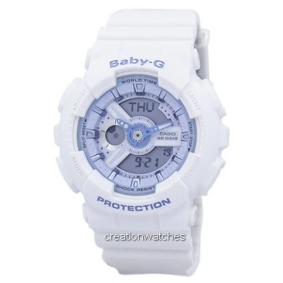 Casio Baby-G BA-110BE-7A BA110BE-7A Shock Resistant World Time Analog Digital Women's Watch