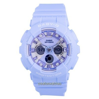 Relógio Casio Baby-G analógico digital resina multicolor mostrador quartzo BA-130WP-2A BA-130WP-2 100M relógio feminino