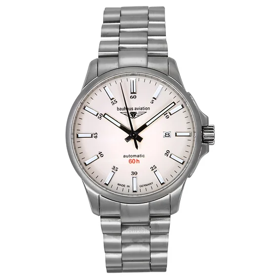 Bauhaus Aviation Titanium Full Luminous Beige Dial Automatic 2864M5 100M Men's Watch