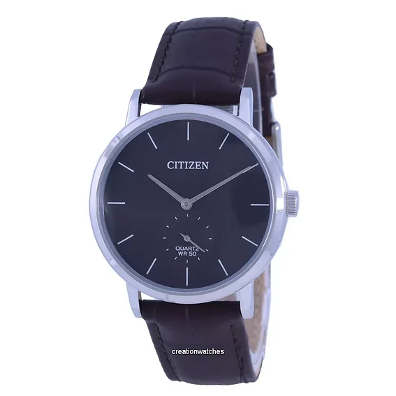 Citizen Black Dial Leather Strap Quartz BE9170-13H Men's Watch