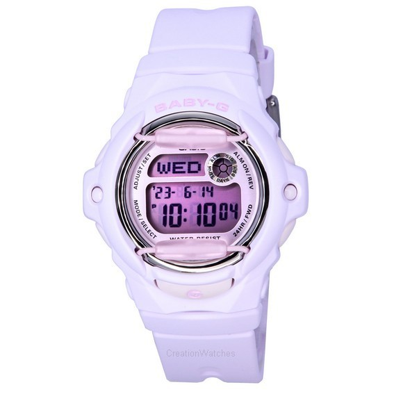 卡西歐 Baby-G 數位樹脂錶帶石英 BG-169U-4B 200M 女士手錶