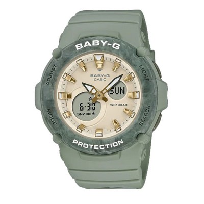 Relógio feminino Casio Baby-G analógico digital resina quartzo BGA-275M-3A BGA275M-3 100M
