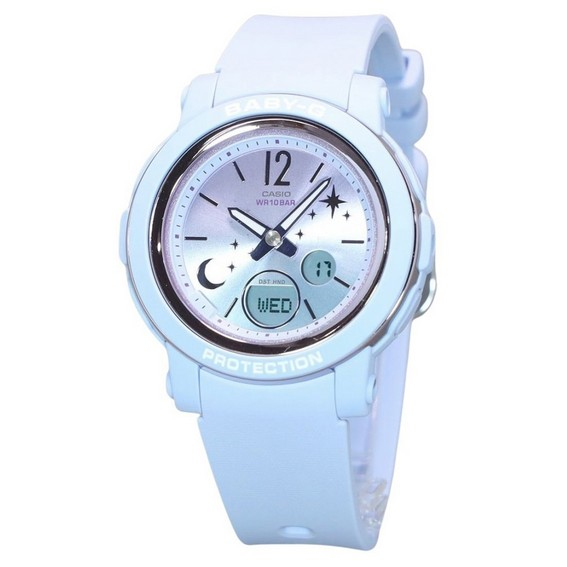 Đồng hồ nữ Casio Baby-G Moon And Star Series Analog Dây đeo nhựa kỹ thuật số mặt số màu tím Thạch anh BGA-290DS-2A 100M