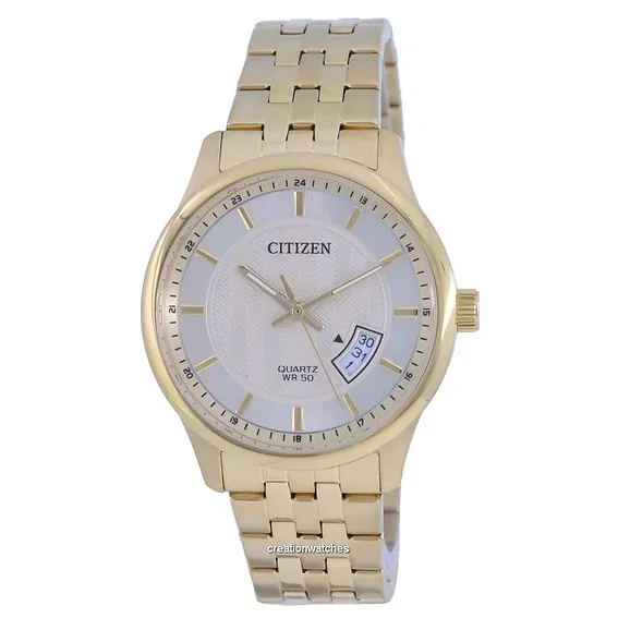 Citizen Gold Tone Stainless Steel Quartz BI1052-85P Men's Watch