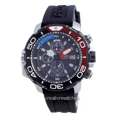 Relógio masculino Citizen Promaster Marine Aqualand Chronograph Diver BJ2167-03E 200M