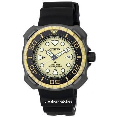 Relógio masculino Citizen Promaster Marine Super Titanium Eco-Drive Diver BN0226-10P 200M