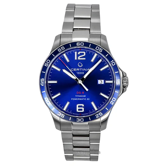 Certina Ds Action Powermatic 80 Titanium Certina DS Action Diver Powermatic 80 (38mm) Black Dial Titanium Bracelet  C0488074405100 First Class Watches™ HKG