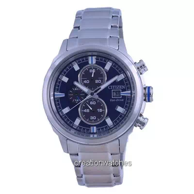 Citizen Brycen Chronograph Blue Dial Stainless Steel Eco-Drive CA0731-82L 100M Men's Watch