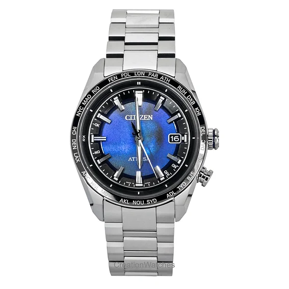 Citizen Orologio Uomo Eco-Drive In Titanio, Analogico, Diametro 41,5mm, Data E Indicatore Carica