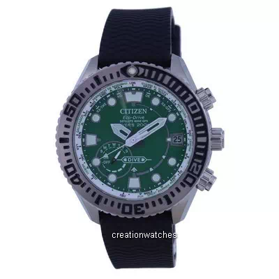Relógio masculino Citizen Promaster Satélite GPS Titanium Eco-Drive Diver's CC5001-00W 200M