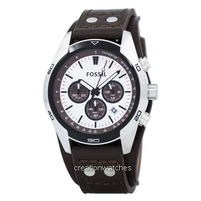 Fossil Cuff Chronograph Tan Leather CH2565 Men's Watch