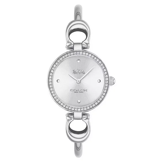 Coach Park Signature C Crystal Accents Stainless Steel Quartz 14503448 Women's Watch