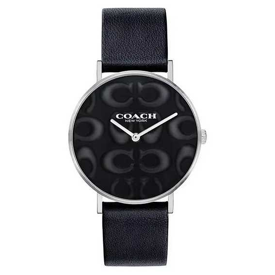 Coach Perry Classic Black Dial Leather Strap Quartz 14503557 Women's Watch