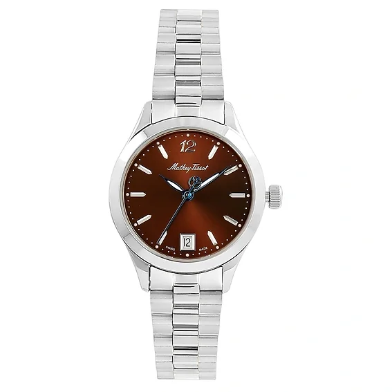 Mathey-Tissot Urban Stainless Steel Brown Dial Quartz D411MAM Women's Watch