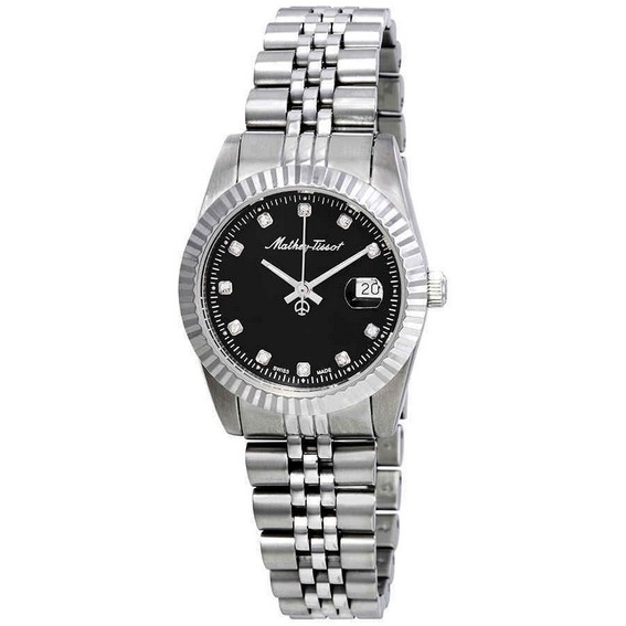 Mathey-Tissot Mathy III Stainless Steel Black Dial Quartz D810AN Women's Watch
