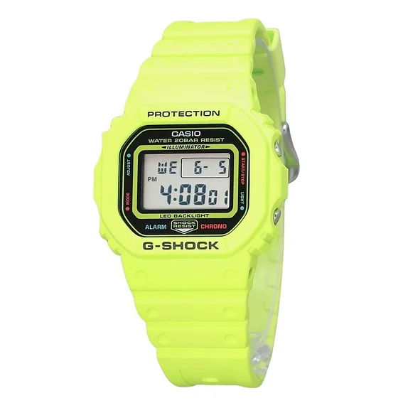 Casio G-Shock Digital Energy Park Series Yellow Bio Based Resin Strap Quartz DW-5600EP-9 200M Men's Watch