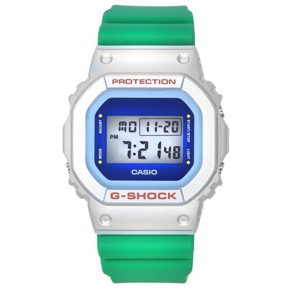 Relógio masculino Casio G-Shock Euphoria Series Digital Green Resin Strap Quartz DW-5600EU-8A3 200M