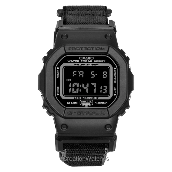Casio G-Shock Textile Strap Digital Quartz DW-5600MNC-1 200M Men's Watch
