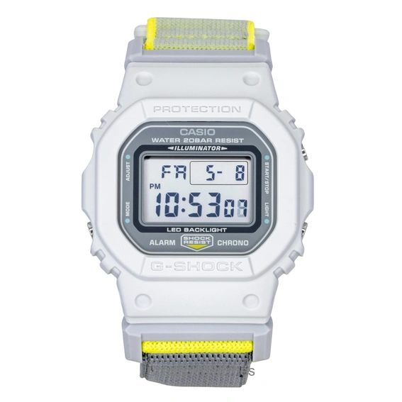 Casio G-Shock Textile Strap Digital Quartz DW-5600MNC-7A8 200M Men's Watch