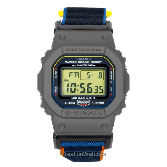 Casio G-Shock Textile Strap Digital Quartz DW-5600MNC-8A2 200M Men's Watch