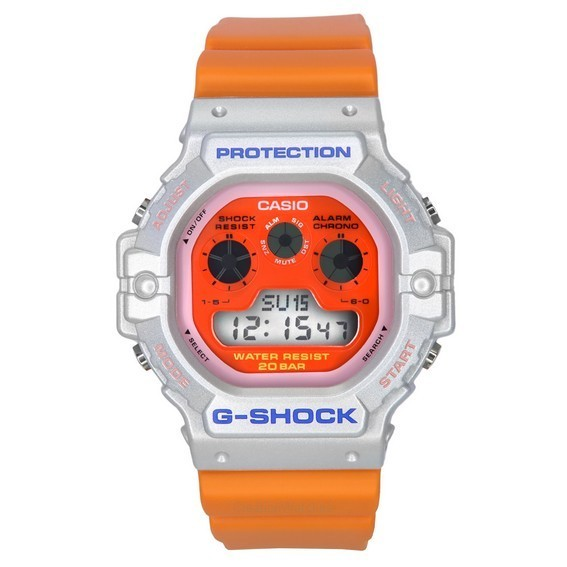 Casio G-Shock Euphoria Series Цифровые кварцевые мужские часы с оранжевым ремешком из смолы DW-5900EU-8A4 200M