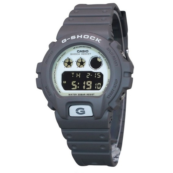 Reloj Casio G-Shock Hidden Glow con correa de resina digital de cuarzo DW-6900HD-8 200M para hombre