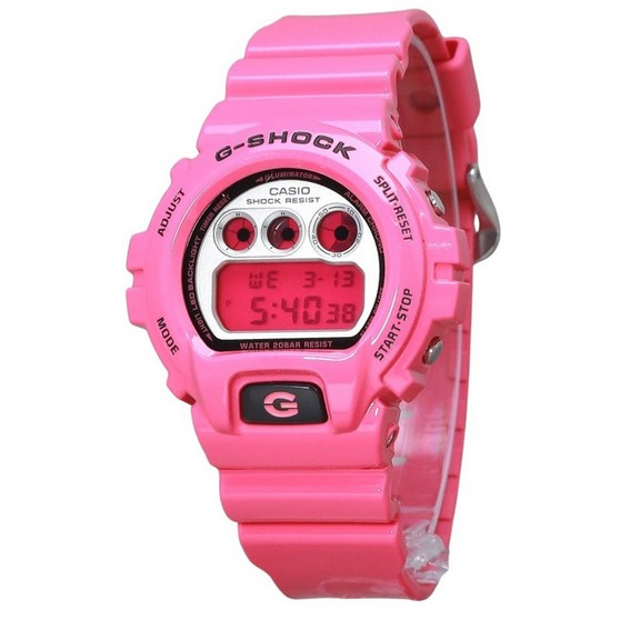 Casio G-Shock Digital Pink Bio Based Resin Quartz DW-6900RCS-4 200M Men's Watch