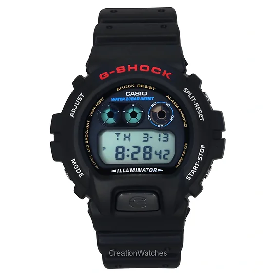 Casio G-Shock Digital Resin Strap Quartz DW-6900U-1 200M Men's Watch
