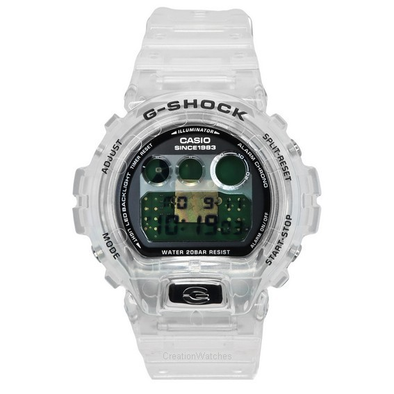 Casio G-Shock Clear Remix 40주년 한정판 디지털 쿼츠 DW-6940RX-7 200M 남성용 시계