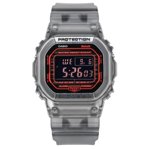 Casio G-Shock Mobile Link Digital Resin Strap Quartz DW-B5600G-1 200M Men's Watch