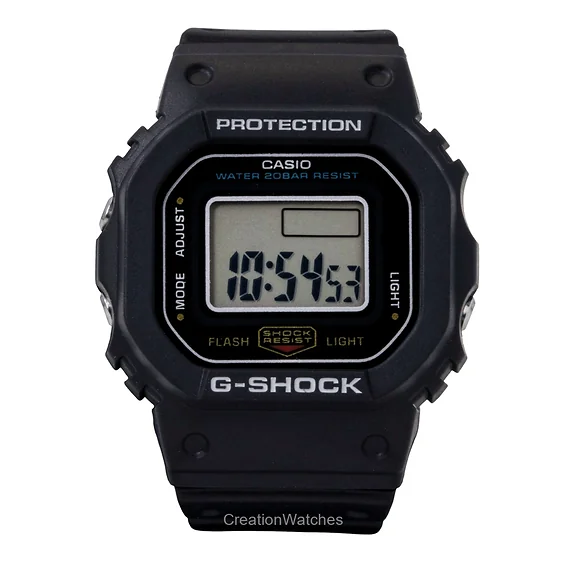 Casio G-Shock Nano Digital Black Bio-Based Resin Strap Quartz DWN-5600-1 200M Unisex Watch