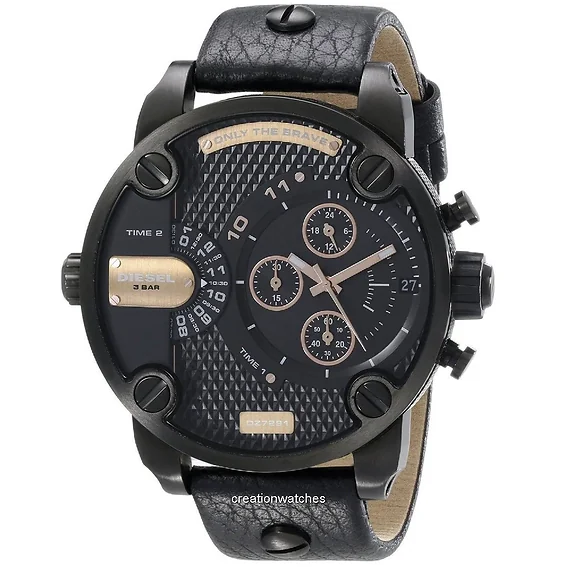 Diesel Little Daddy 2-Time Zone Chronograph DZ7291 Men's Watch