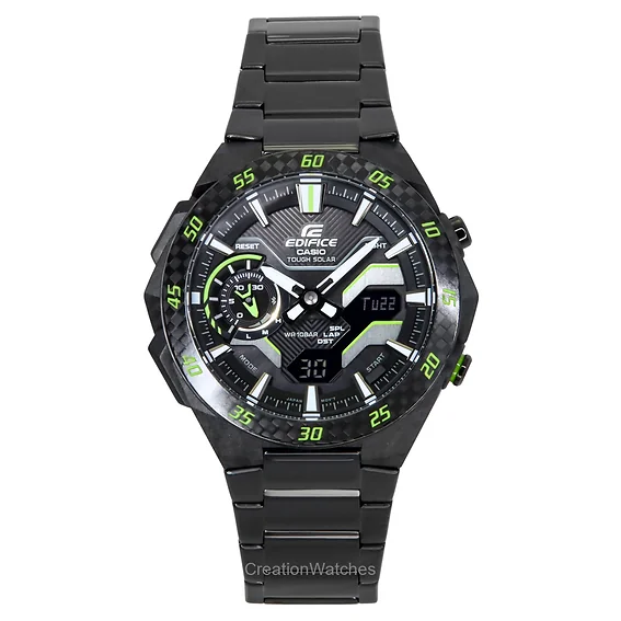 Casio Edifice Windflow Analog Digital Smartphone Link Black Dial Tough Solar ECB-2200RC-1A3 100M Men's Watch