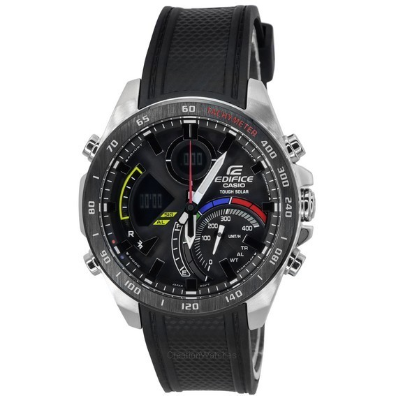 カシオ エディフィス レーシング マルチカラー シリーズ モバイル リンク アナログ デジタル ソーラー ECB-900MP-1A 100M メンズ腕時計