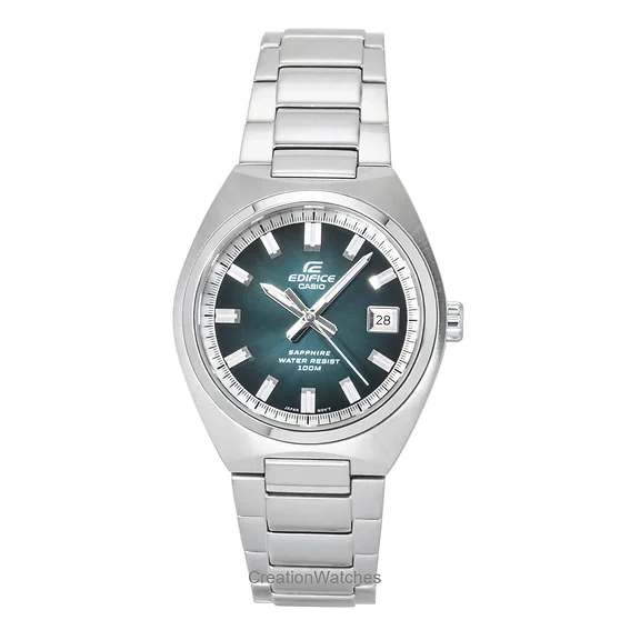 Casio Edifice Analog Stainless Steel Green Dial Quartz EFB-109D-3AV 100M Men's Watch