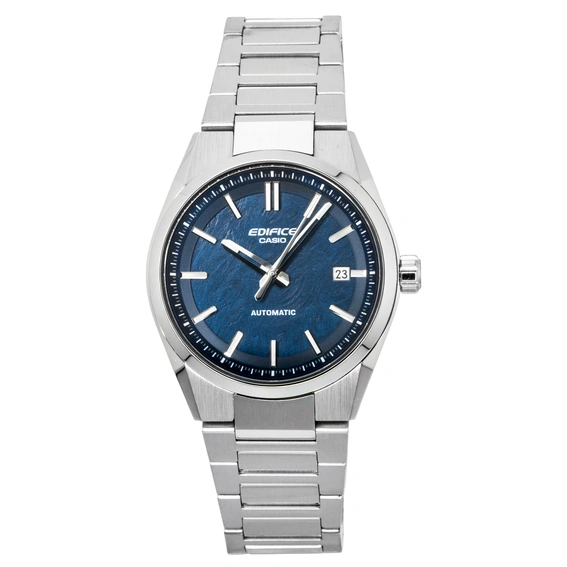 Casio Edifice Analog Blue Dial Stainless Steel Automatic EFK-110D-2A 100M Men's Watch