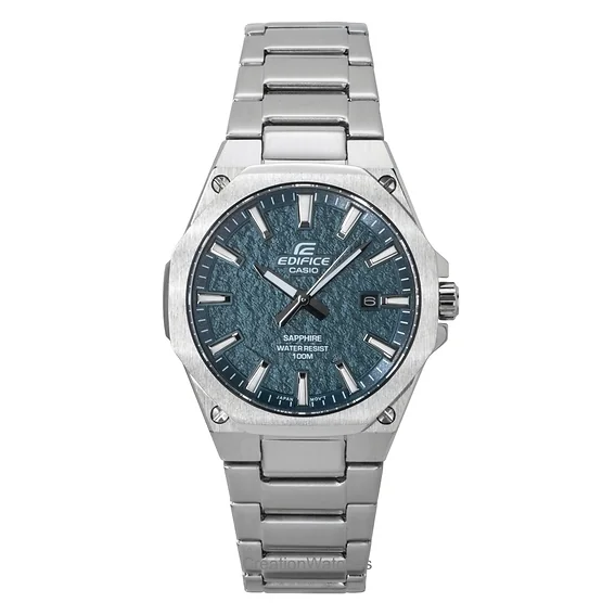 Casio Edifice Analog Stainless Steel Green Dial Quartz EFR-S108DE-3AV 100M Men's Watch
