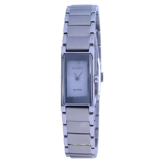 Citizen Axiom Diamond Accent Stainless Steel Eco-Drive EG7050-54A Women's Watch
