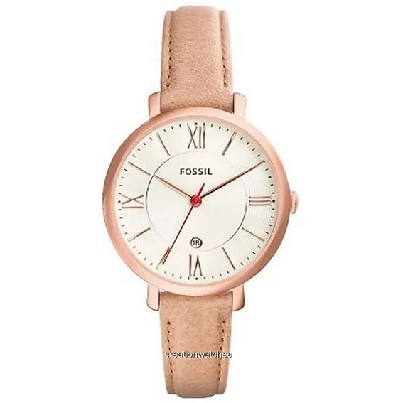 Fossil Jacqueline Leather Strap ES3870SET Women's Watch